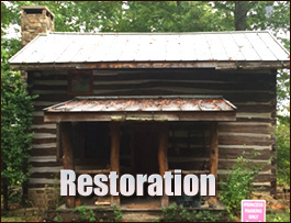 Historic Log Cabin Restoration  Union Springs, Alabama