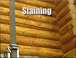  Union Springs, Alabama Log Home Staining